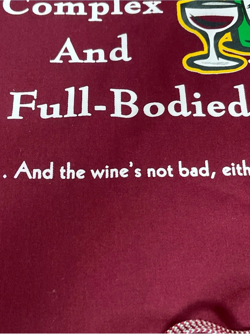 Sophisticated seductive complex and full bodied - Funny Chef Apron for Men